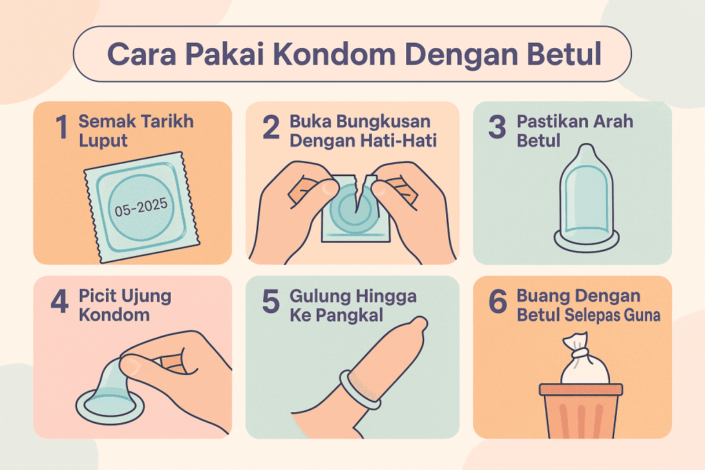 cara pakai kondom