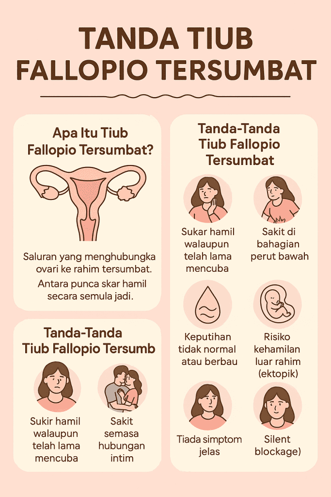 tanda tiub fallopian tersumbat