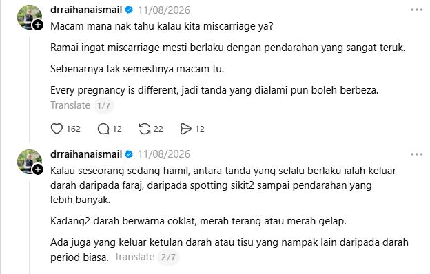 beza darah haid dan keguguran