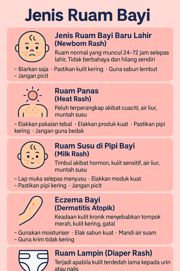 jenis ruam bayi