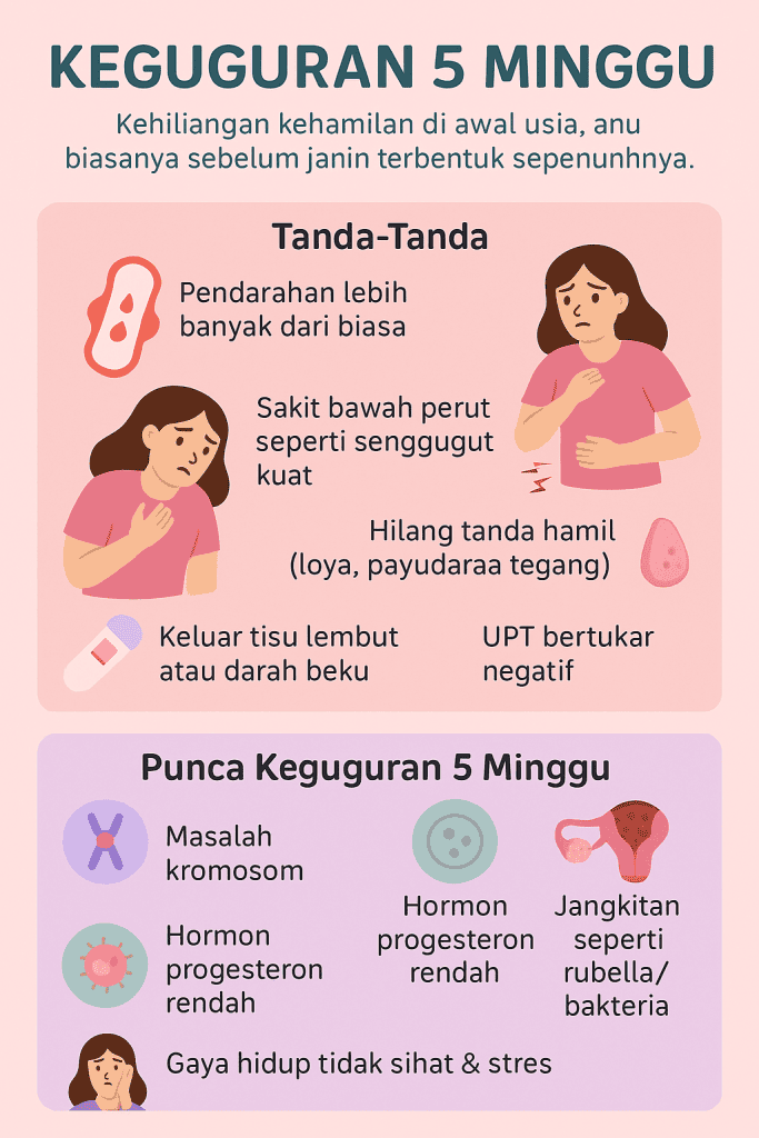 keguguran 5 minggu