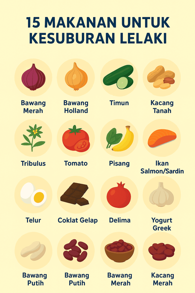 makanan untuk kesuburan lelaki