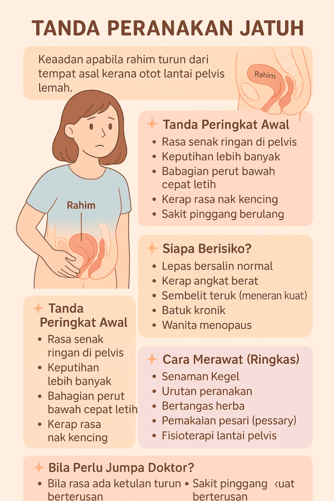 tanda peranakan jatuh