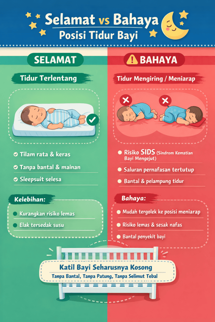 bayi tidur mengiring