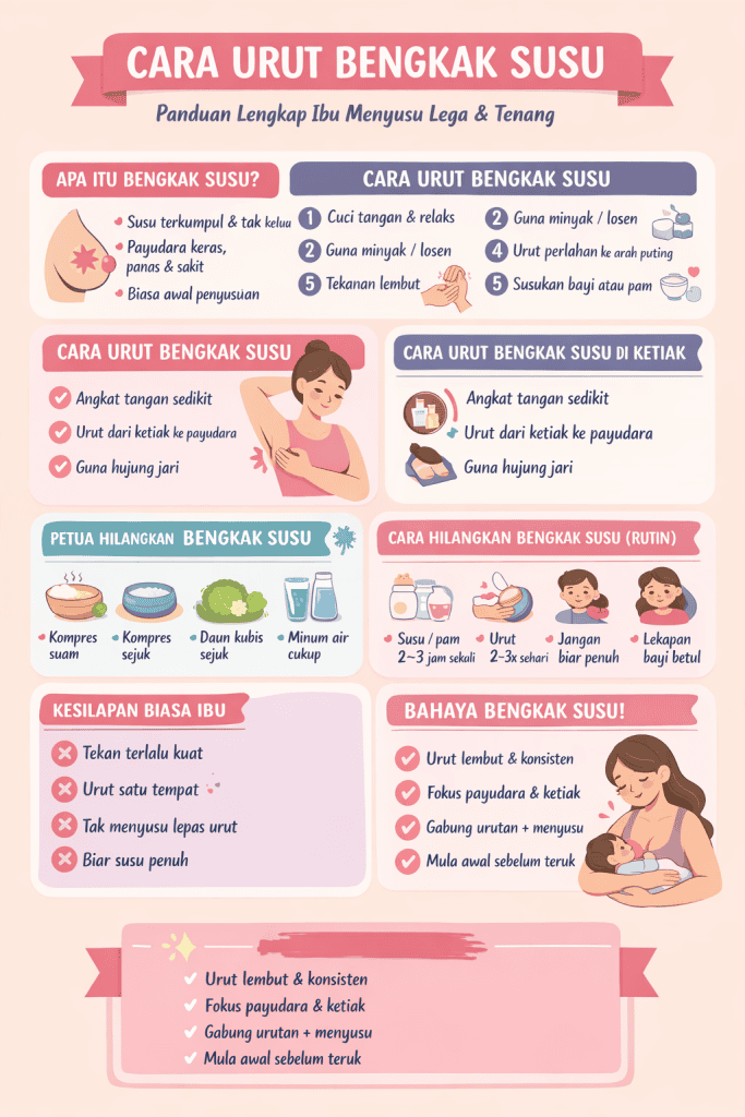 cara urut bengkak susu