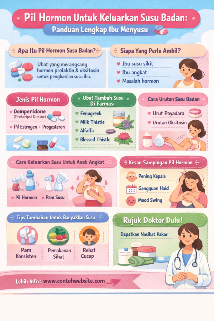 pil hormon untuk keluarkan susu badan