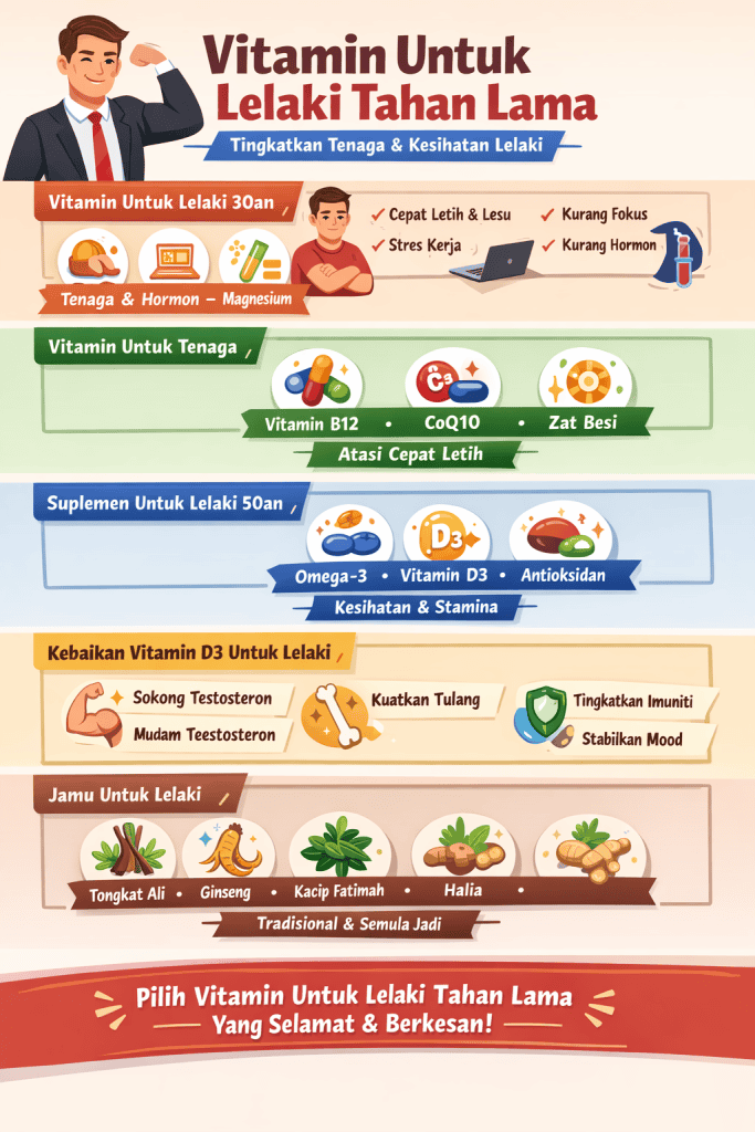 vitamin untuk lelaki tahan lama