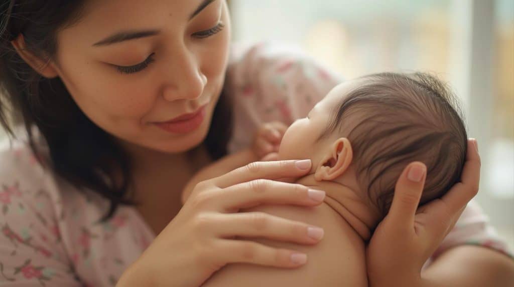 cara hilangkan kahak bayi bawah 1 bulan