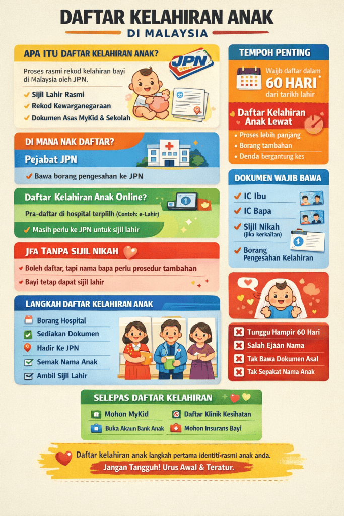 daftar kelahiran anak