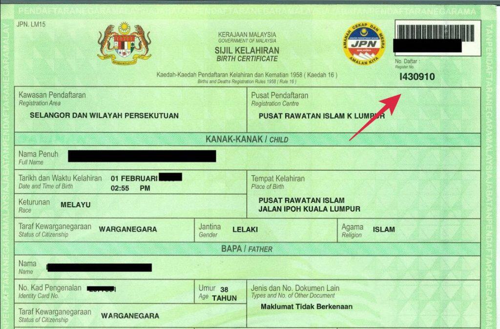 daftar kelahiran anak