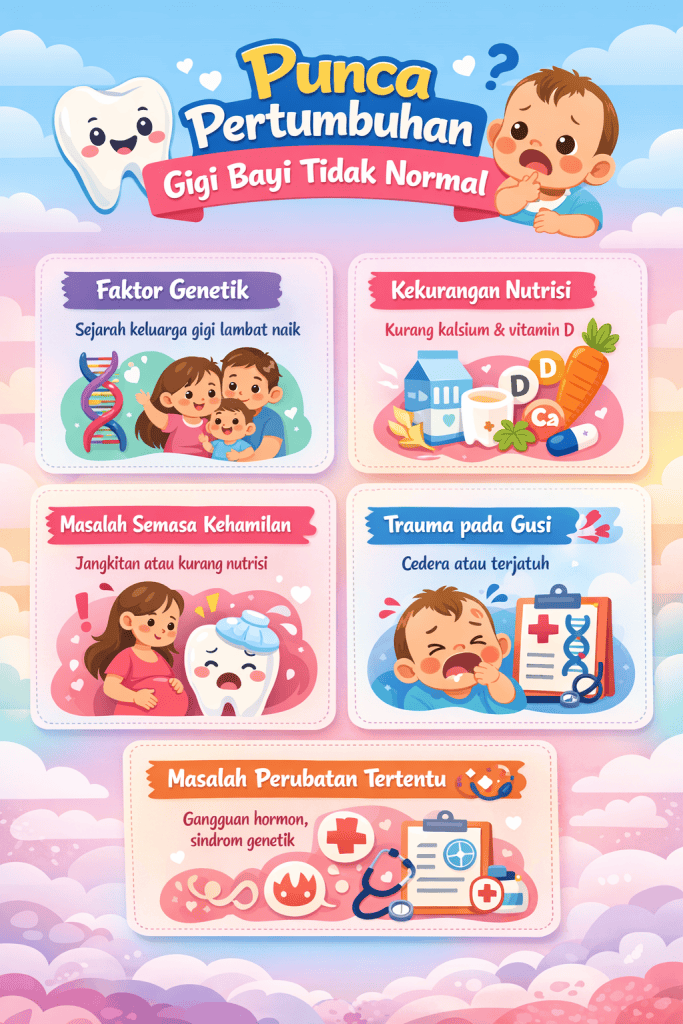 pertumbuhan gigi bayi tidak normal