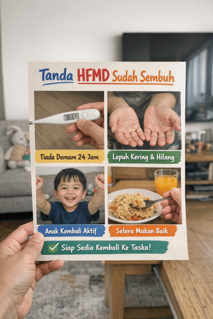 tanda hfmd sudah sembuh