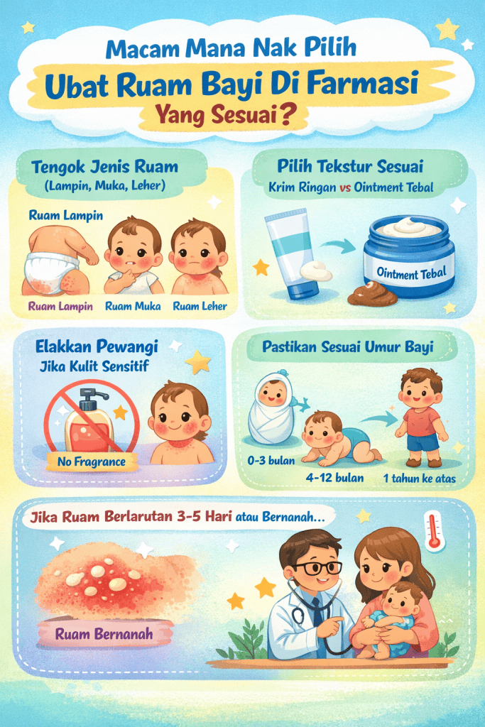 ubat ruam bayi di farmasi