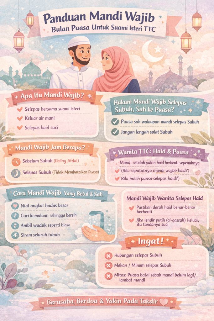 mandi wajib bulan puasa