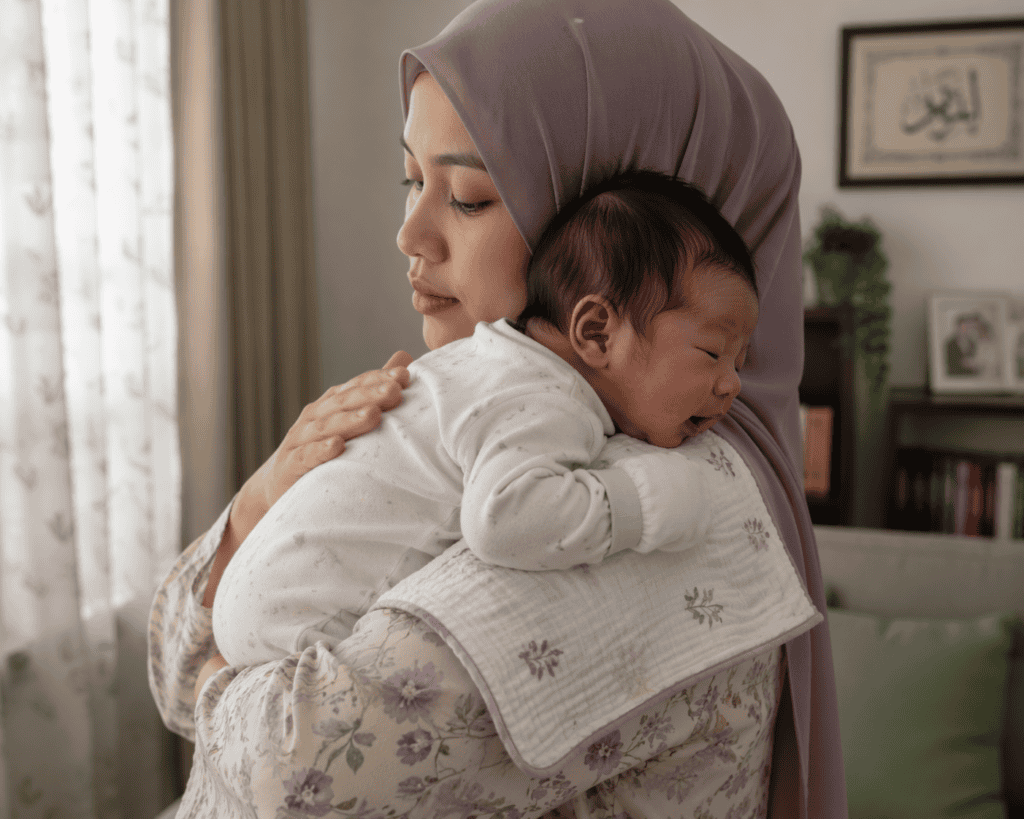 cara sendawakan bayi newborn