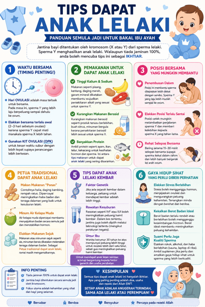 tips dapat anak lelaki