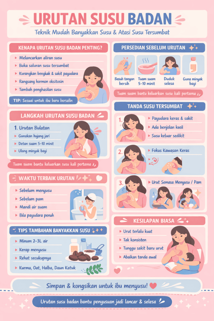 urutan susu badan